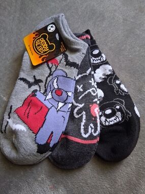 Deddy Bears Socks No Show 3 Pack